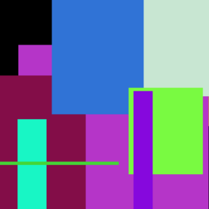 Lamb Rooster Wood Red Pink